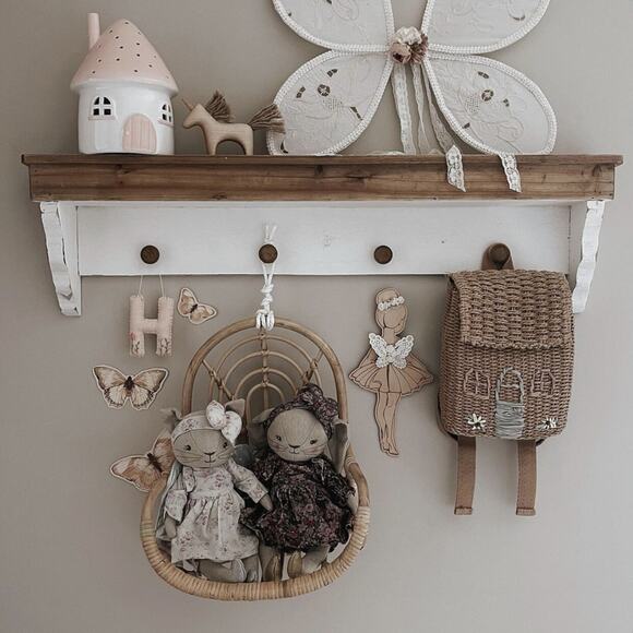 New Darling Little Cottage Shaped Woven Backpack - Picture 8 of 8